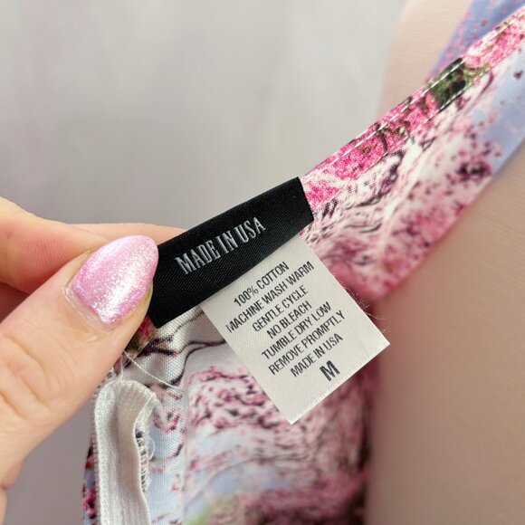 Retrolicious spring garden print sleeveless a-line dress size Medium - Picture 5 of 5